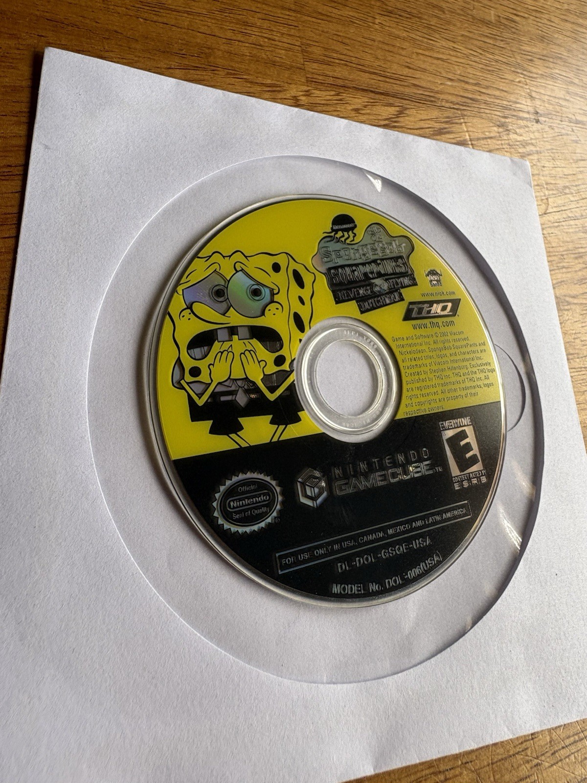 SpongeBob SquarePants Revenge of the Flying Dutchman DISC ONLY Nintendo GameCube
