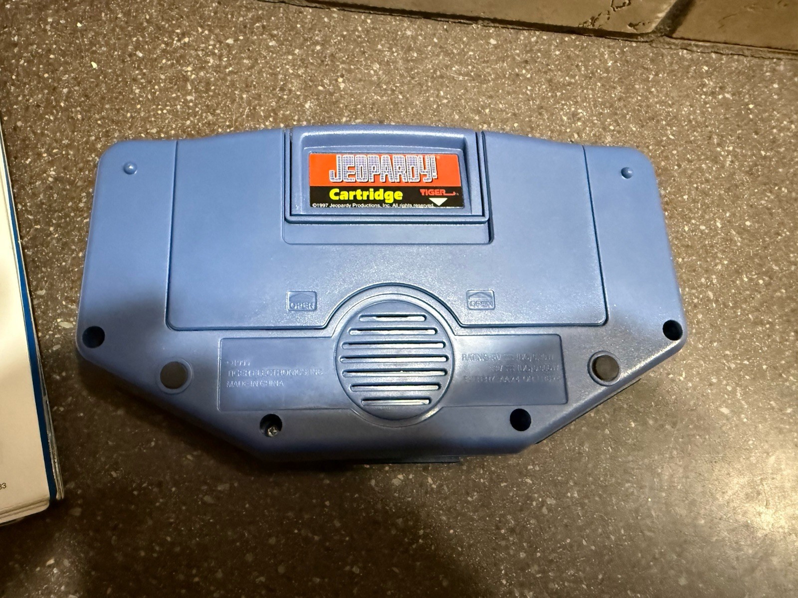 1995 Talking Jeopardy Tiger Electronics Video Game Handheld with Answer Question