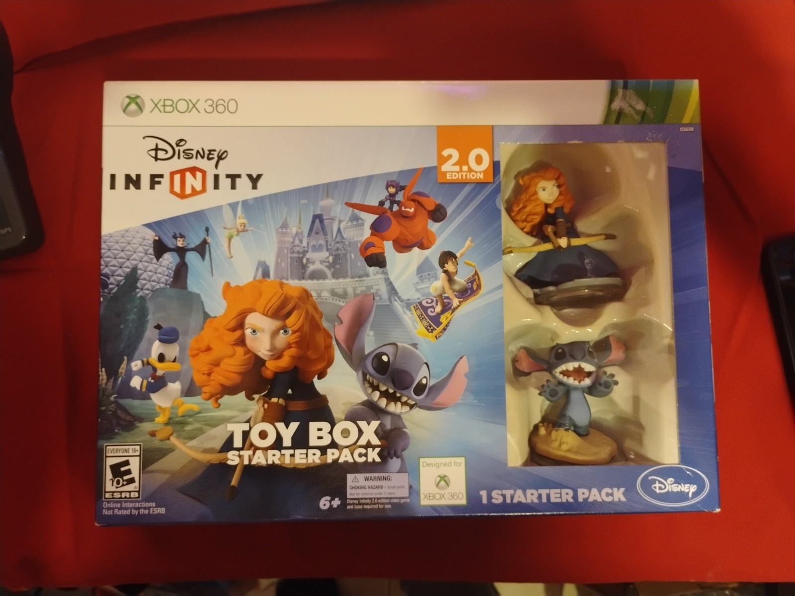New Disney Stitch & Merida Infinity Xbox 360 2.0 Edition Toy Box Starter Pack