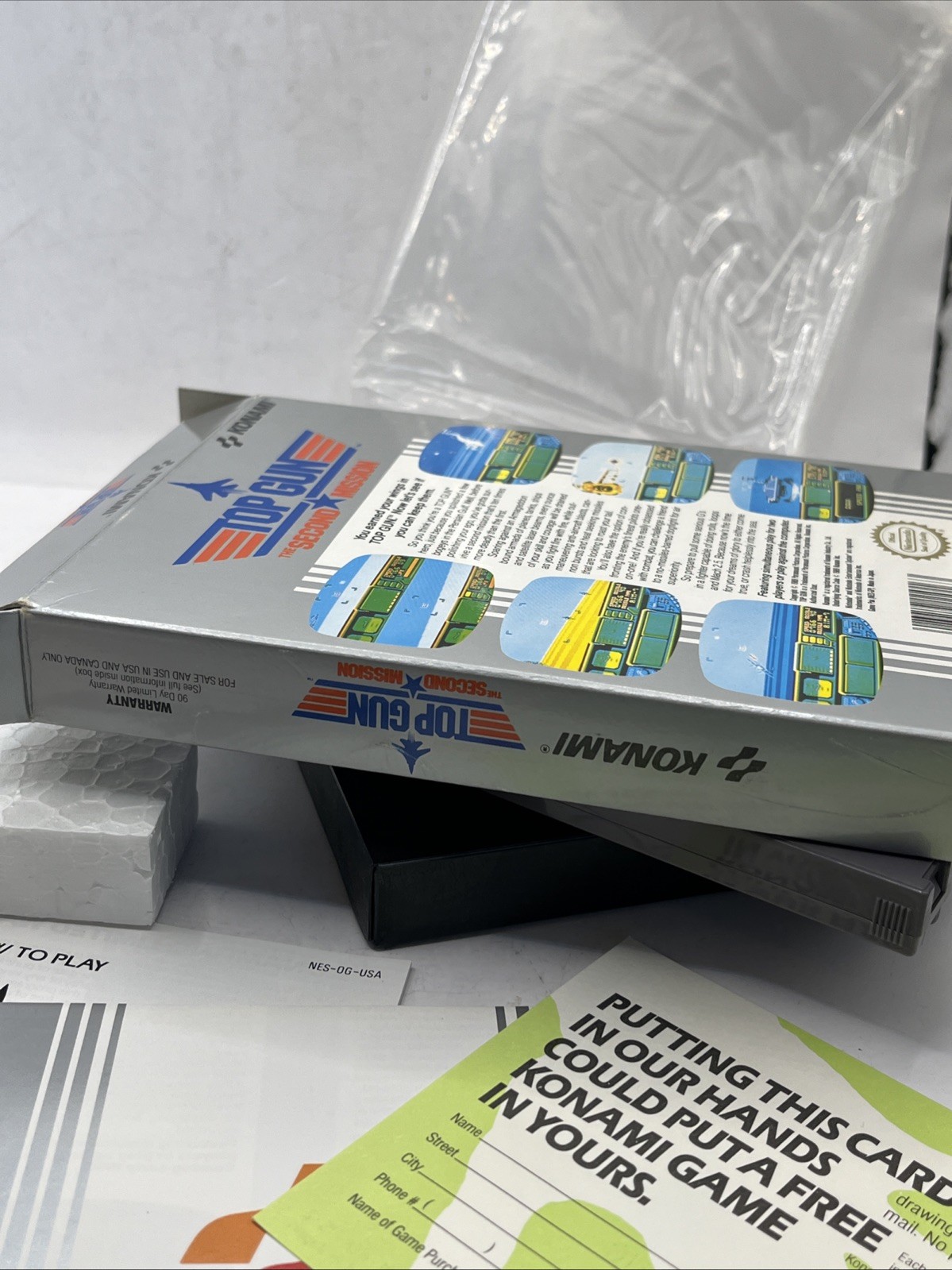 Top Gun: The Second Mission Nintendo NES, 1989 Complete In Box