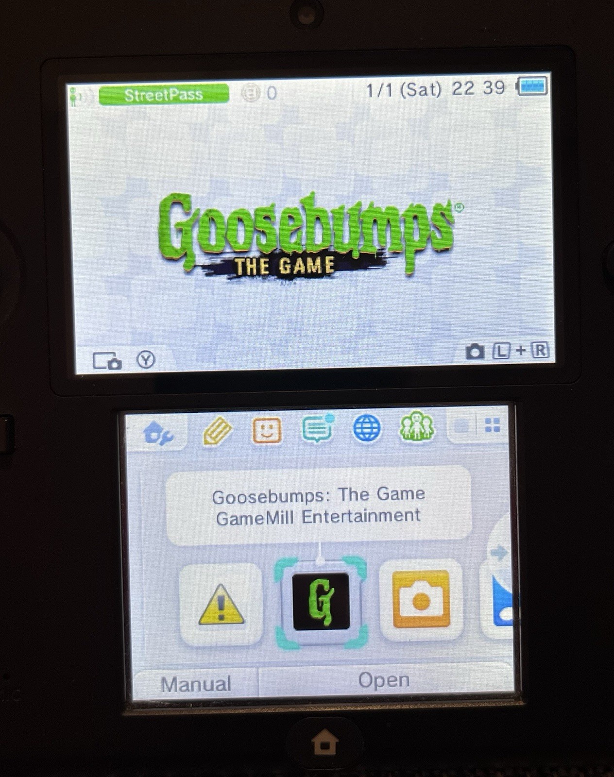 Goosebumps The Game (Nintendo 3DS, 2015) Used Video Game