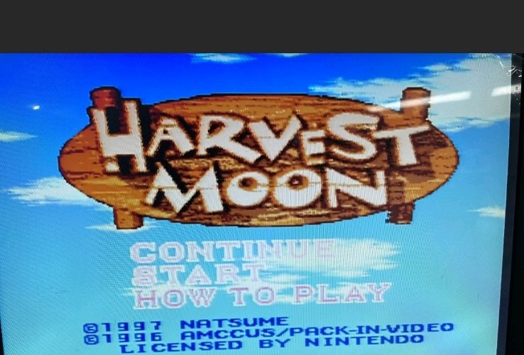 HARVEST MOON FOR THE SUPER NINTENDO GAMING CONSOLE (SNES) (1997) US VERSION