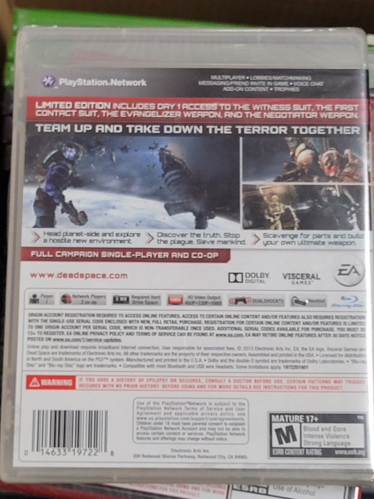 Dead Space 3 Limited Edition (2013) Brand New Factory Sealed USA PS3 Release