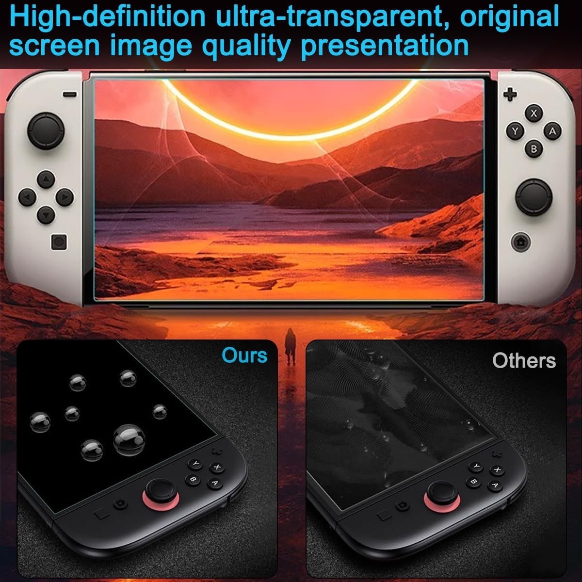 Ultra-Clear 3 Pack Screen Protector for Switch 2 – Easy Install, High Protection