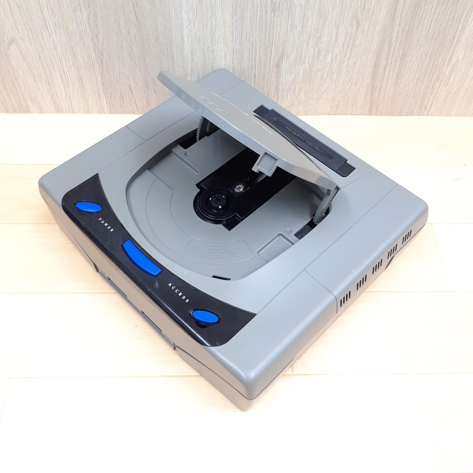 SEGA SATURN CONSOLE JAPAN GRAY Bundle with 2 Controllers & 6 Games Tested Works