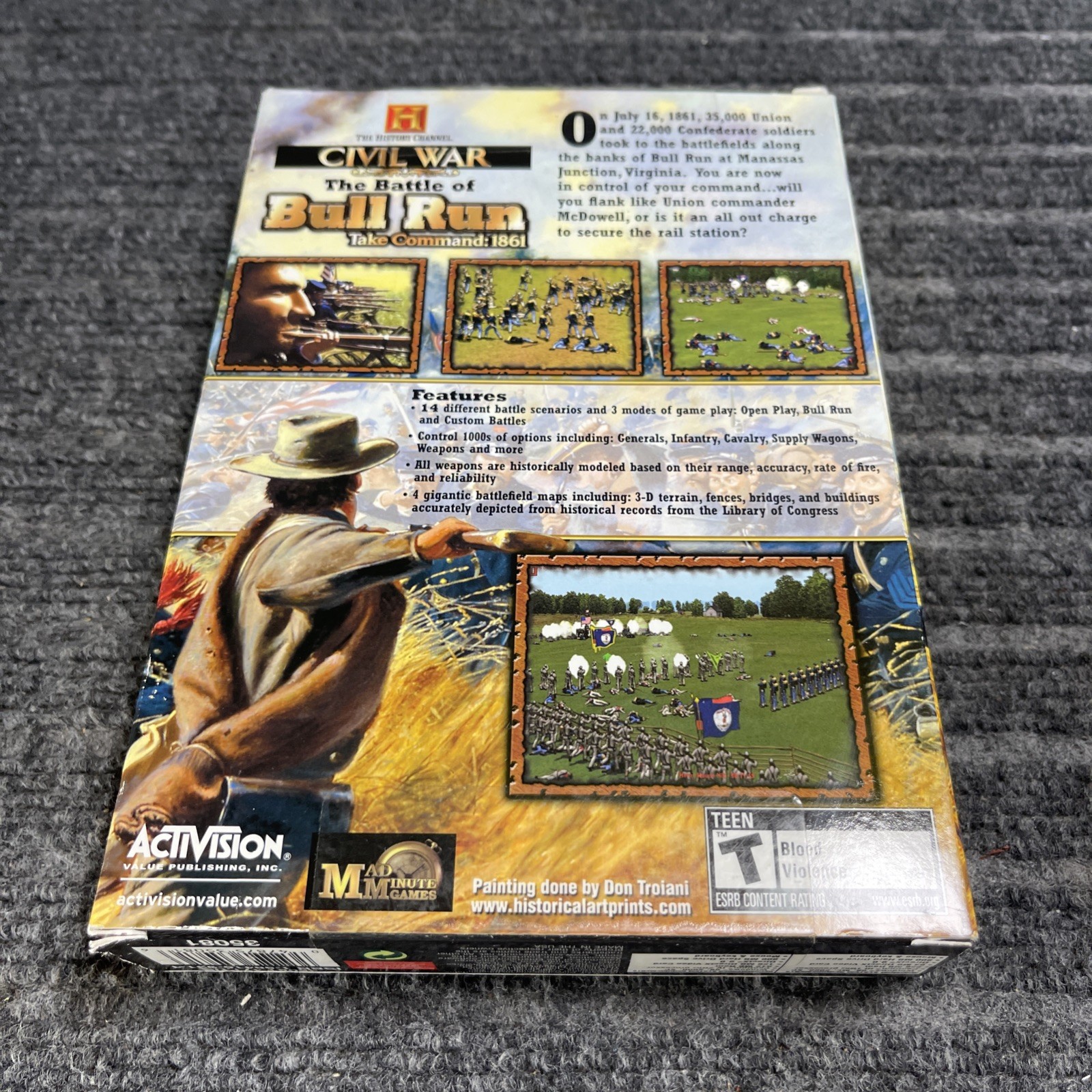 History Channel: Civil War The Battle of Bull Run Take Command 1861 PC GAME