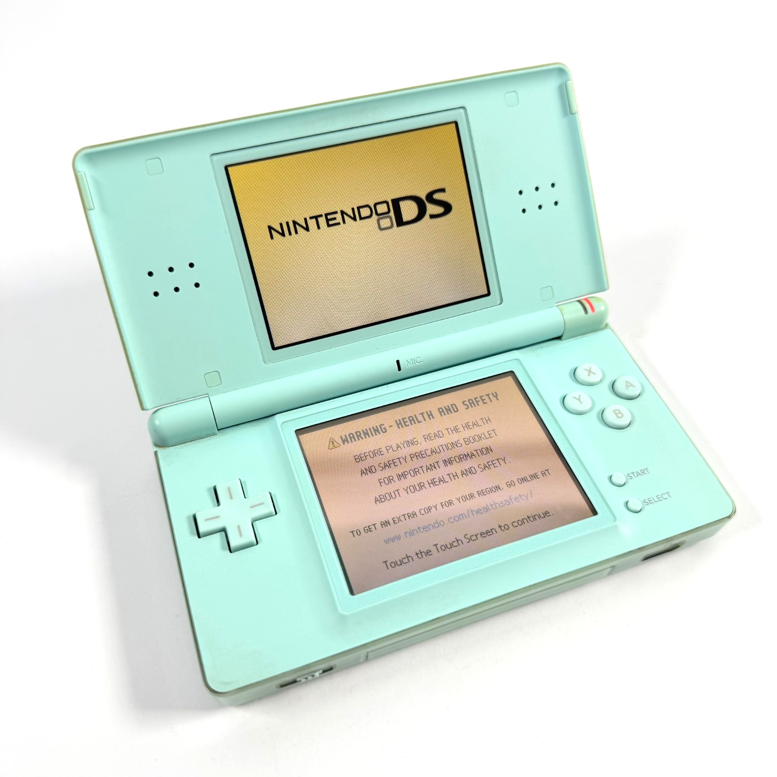 Nintendo DS Lite Handheld Console w/ Stylus + NEW Charger – Tested (TEAL Blue)