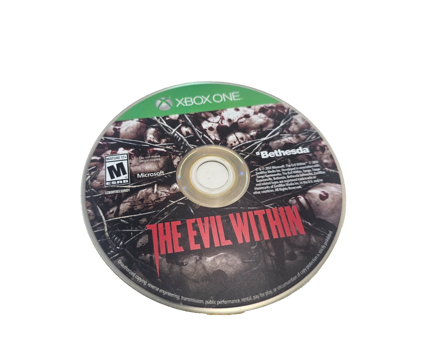 The Evil Within Microsoft Xbox One 2014 Survival Horror Disc Only TESTED