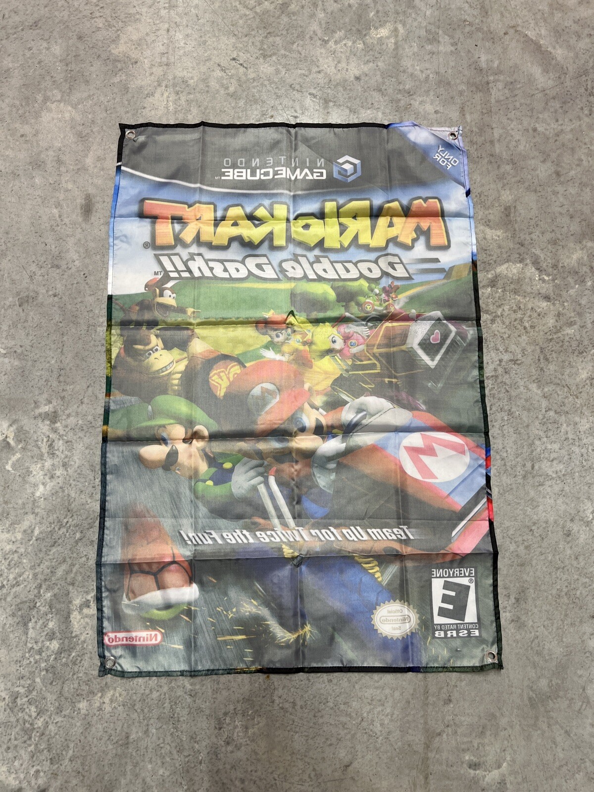 Mario Kart Double Dash Wall Flag Banner Tapestry 2 x 3 Ft, Gamecube