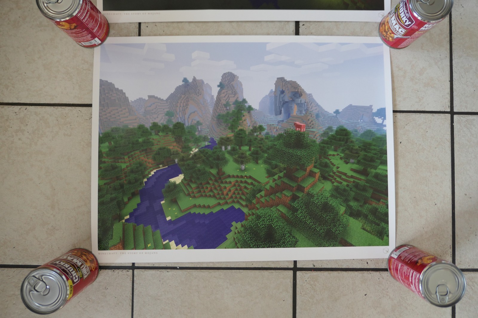 2012 Minecraft Kickstarter Lithograph AUTHENTIC Lot of 3 “The Story of Mojang”
