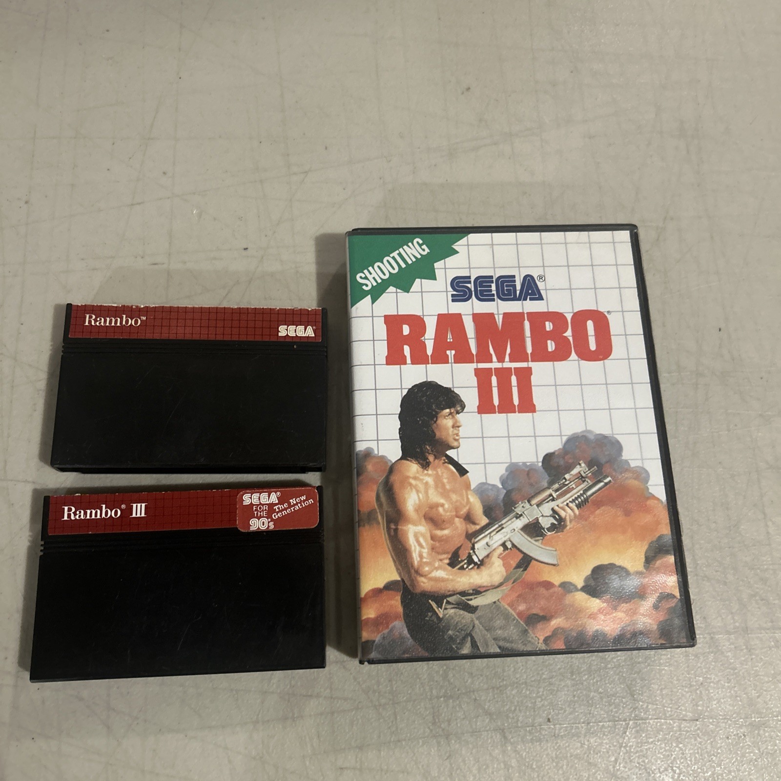 Rambo & Rambo III 3 Sega Master System Games