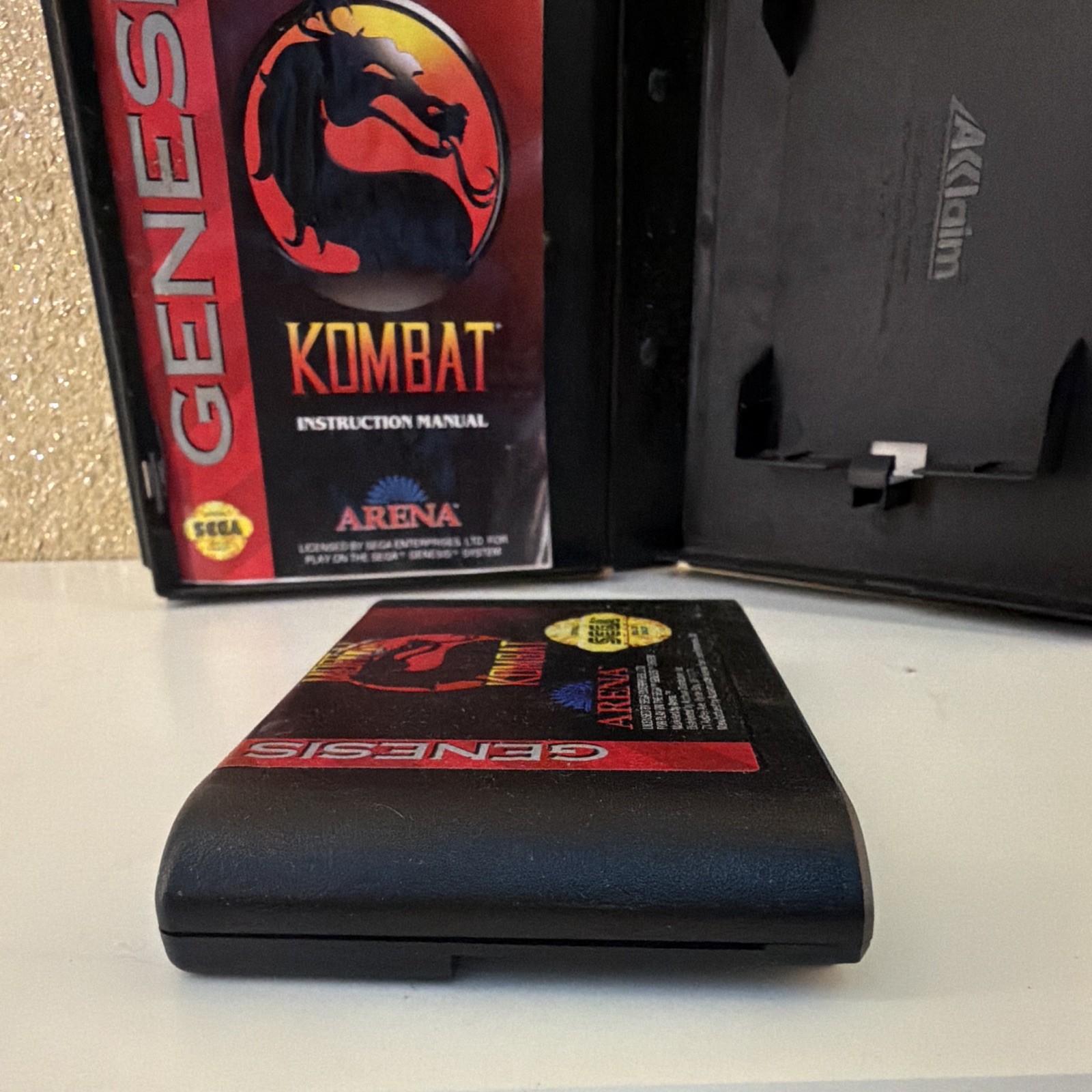 Mortal Kombat Sega Genesis 1992 NTSC-U/C Fighting MA-13 w/ Manual (Arena)