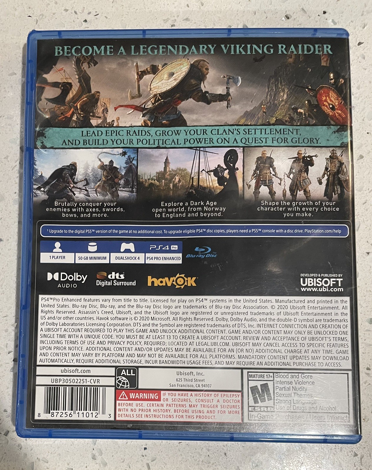 Assassin’s Creed Valhalla PS4 PS5 Upgrade Available M 2020