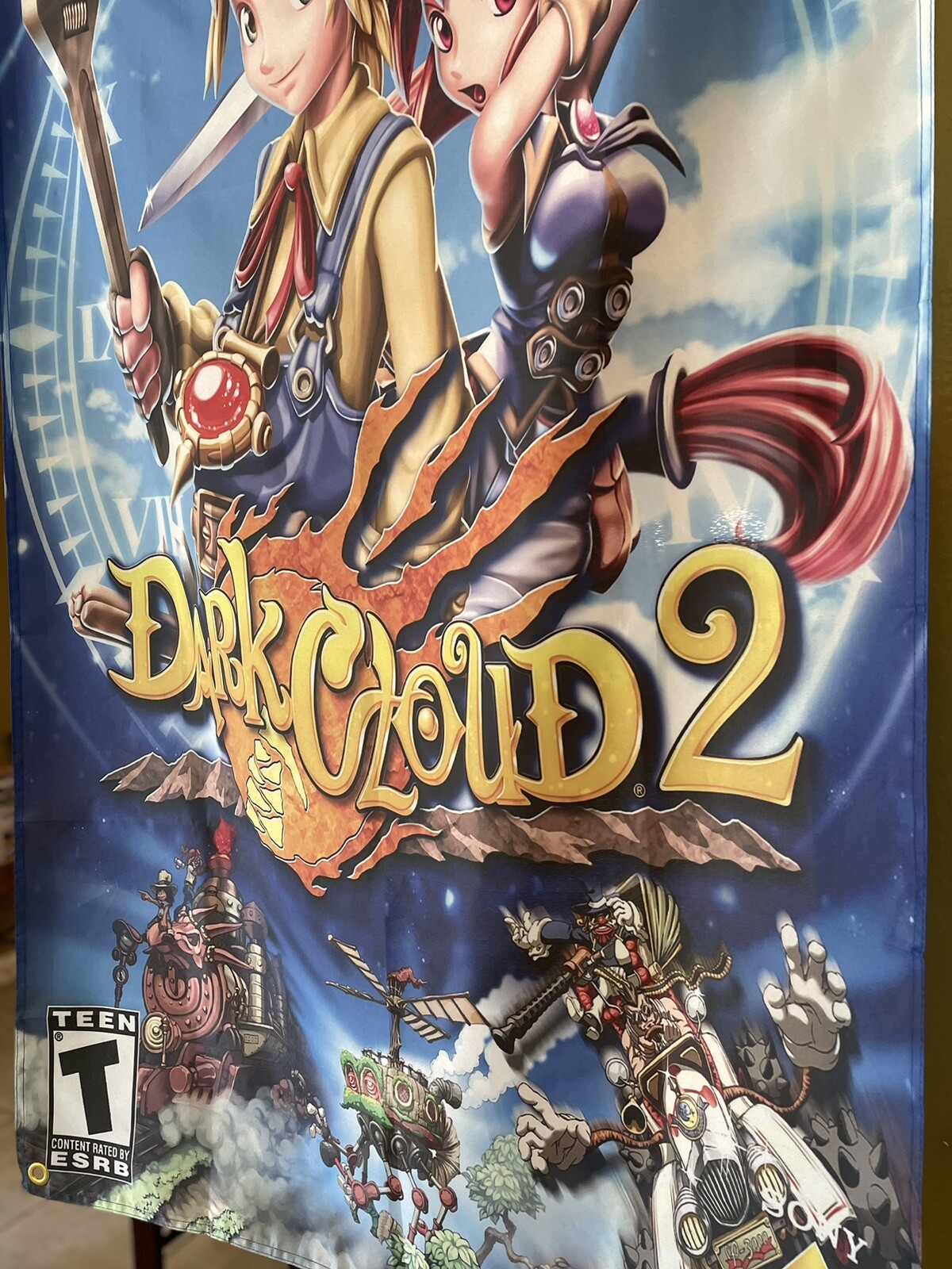 PS2 Dark Cloud 2 5′ Flag Banner Poster / Sony PlayStation 2 JRPG RPG
