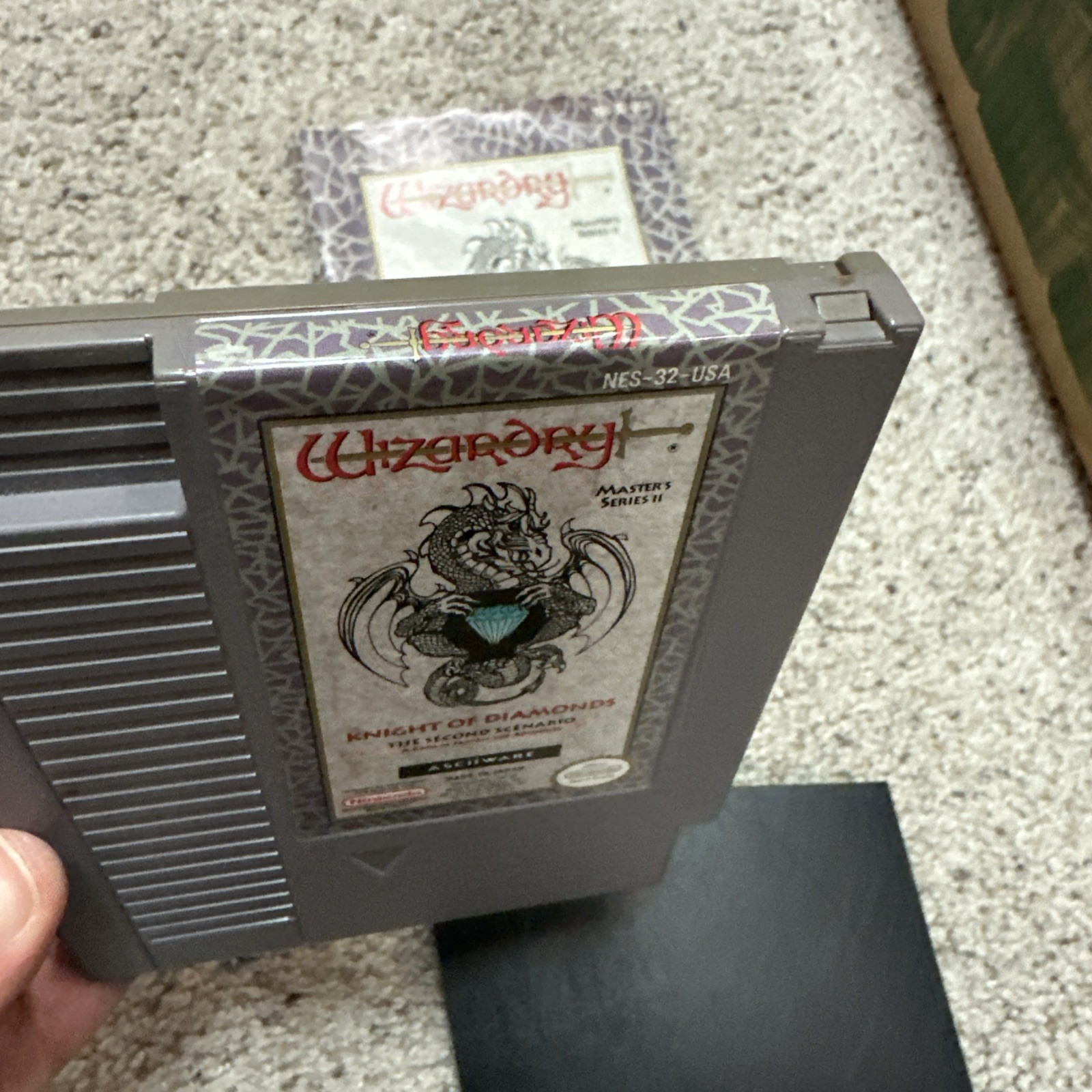 Wizardry: Knight of Diamonds NES Nintendo CIB Complete w/ Map & Reg Card RARE
