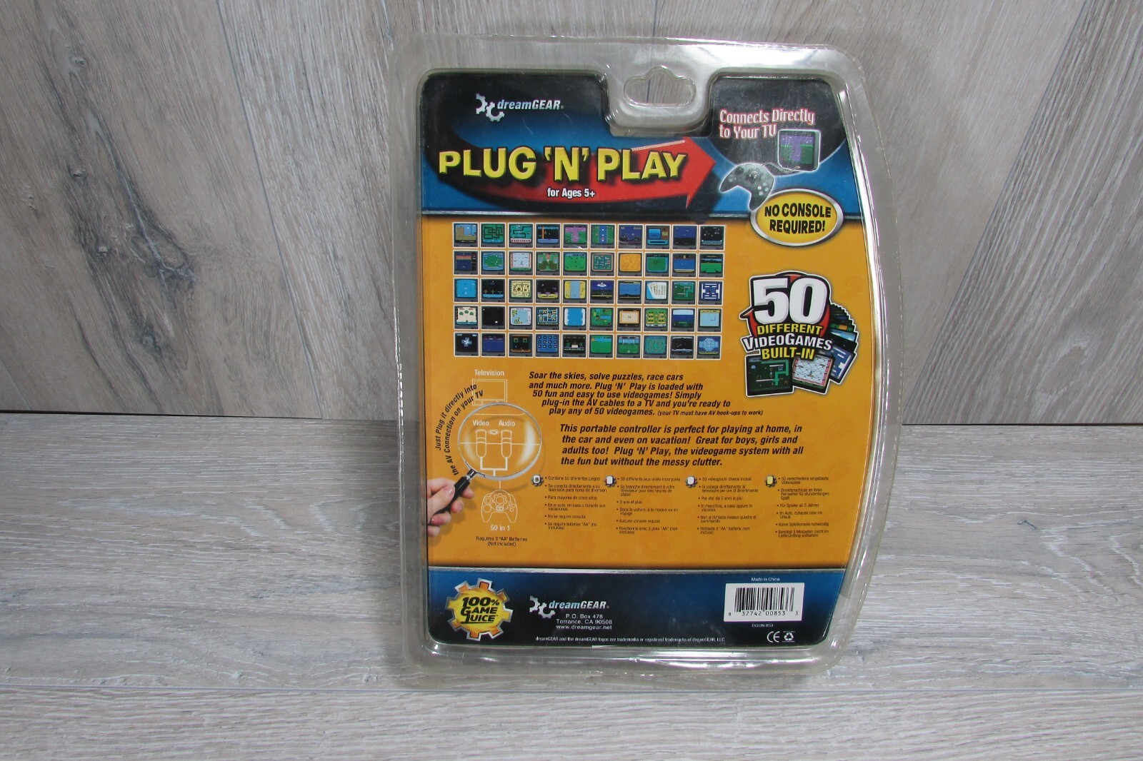 DreamGEAR Plug ‘N’ Play 50 Video Games Connect Directly to TV NEW