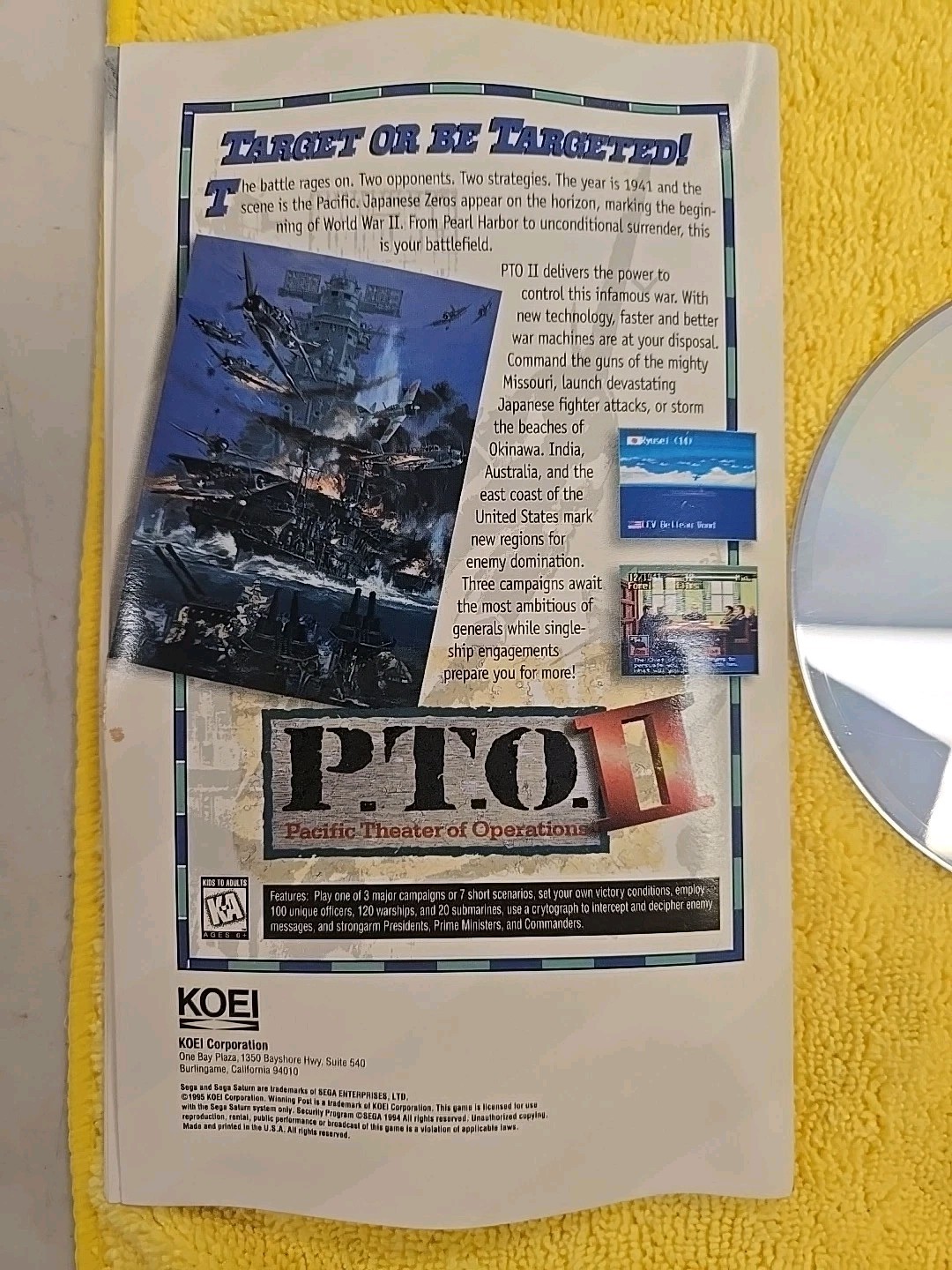 Winning Post (Sega Saturn, 1996). CIB. Tested. New case. No warranty card.