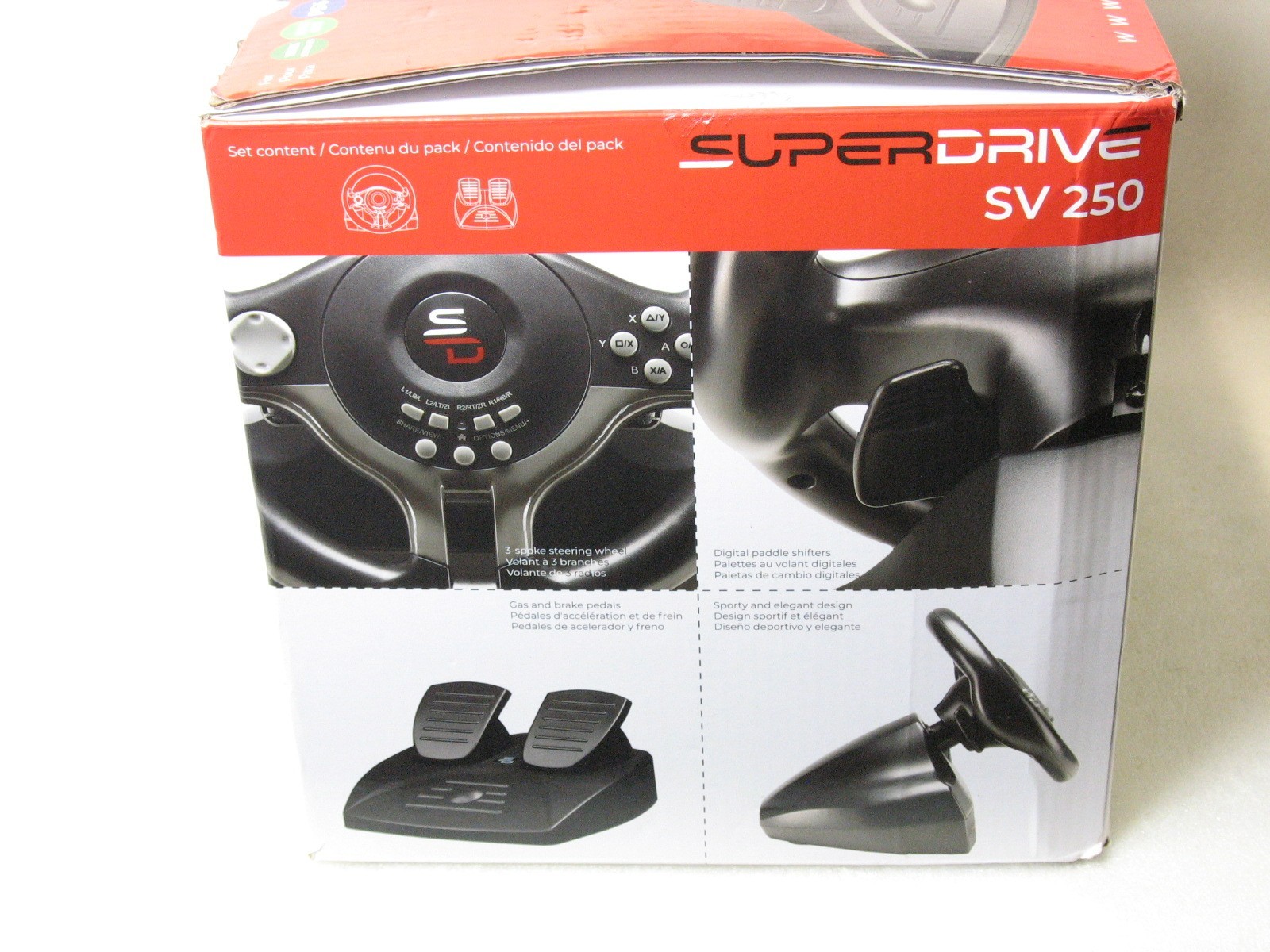 Superdrive Driving Gaming Racing Wheel & Pedals SV250