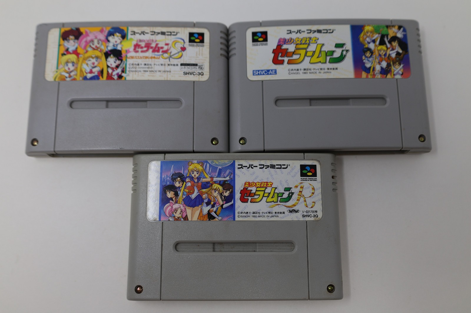 Lot 3 Sailor Moon S R Puzzle Nintendo Super Famicom Japan *US Seller* A