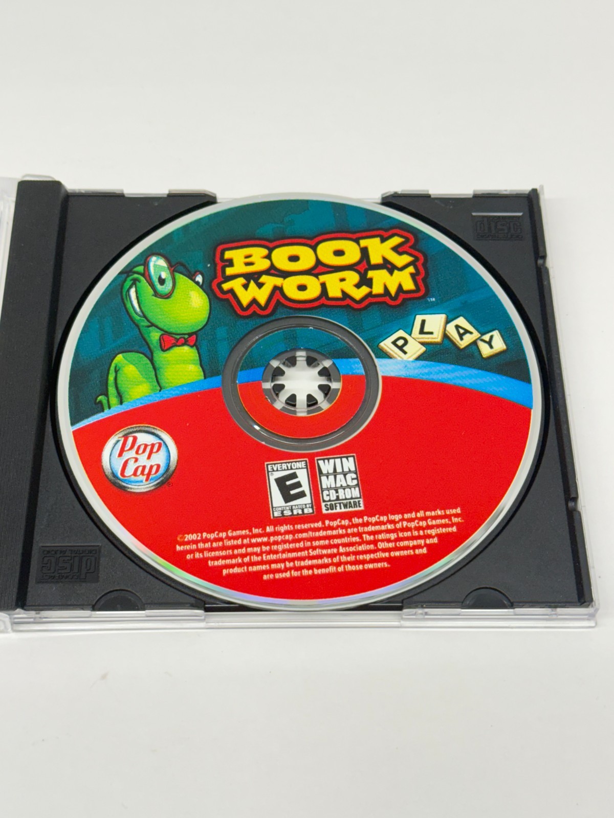 PopCap Bookworm PC Mac CD-ROM Word Puzzle Game Book Worm Pop Cap Spelling Game