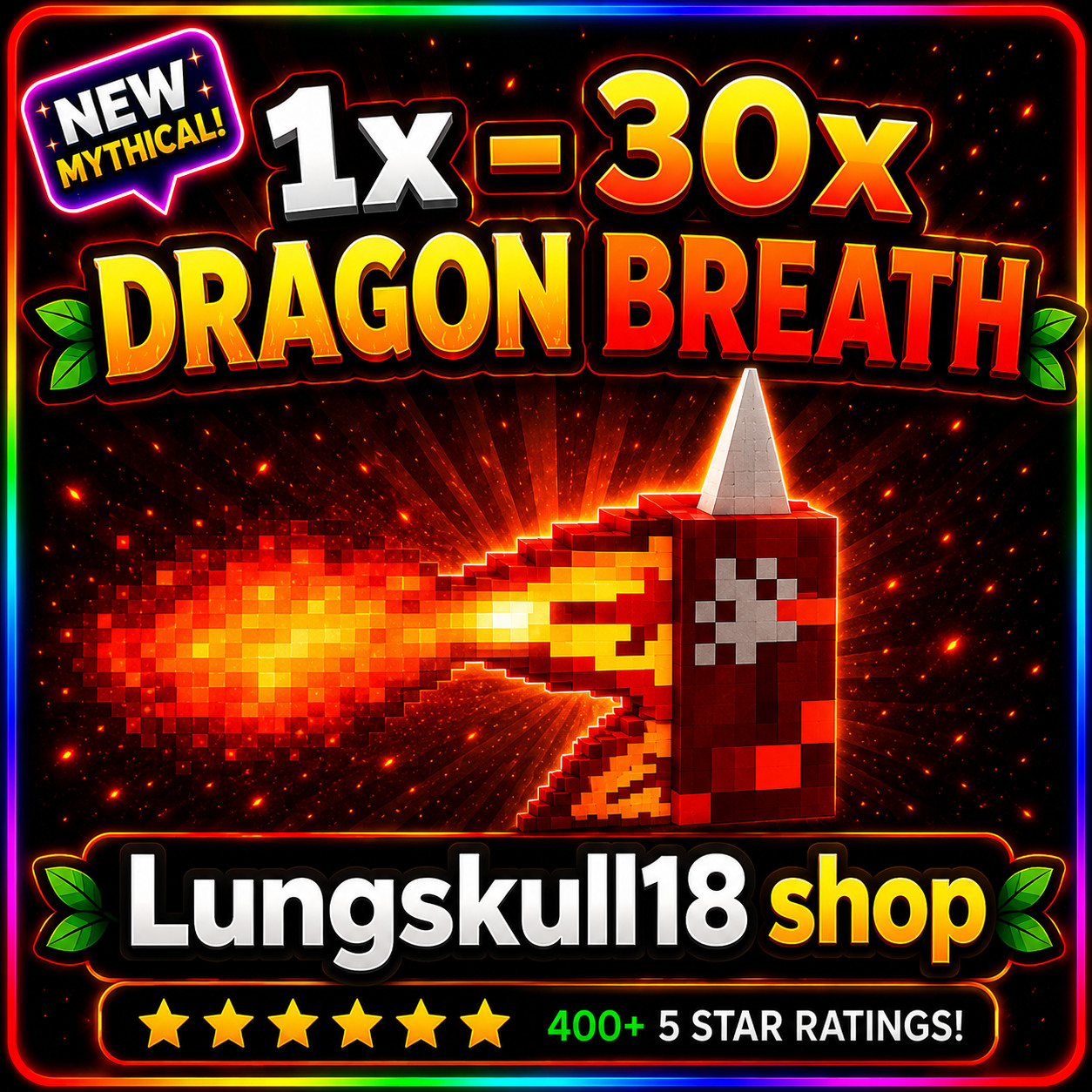 🪴Grow a Garden 2| Dragon Breath Seeds 1x – 30x | GAG2 Fast & Easy and Cheap