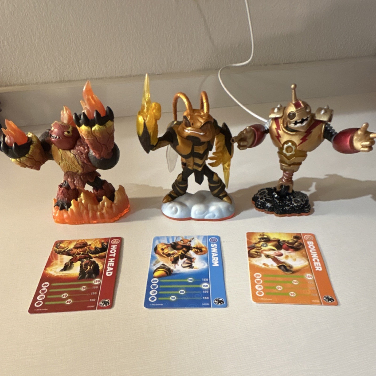 Activision Skylanders Giants Figure Lot Hot Head Swarm Bouncer Crusher Granite