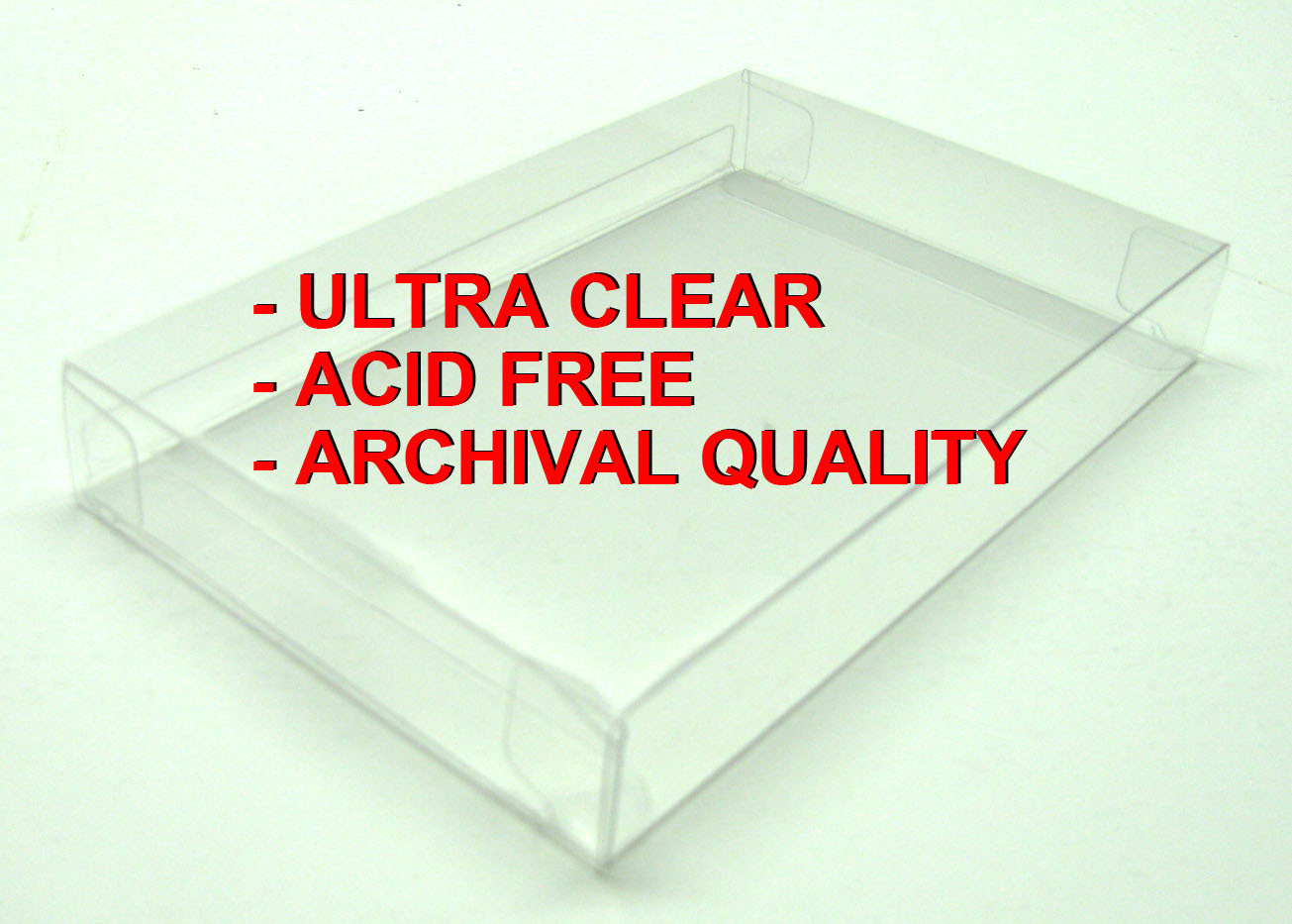 25x SUPER NINTENDO SNES CARTRIDGE – CLEAR PROTECTIVE GAME BOX SLEEVE CASE