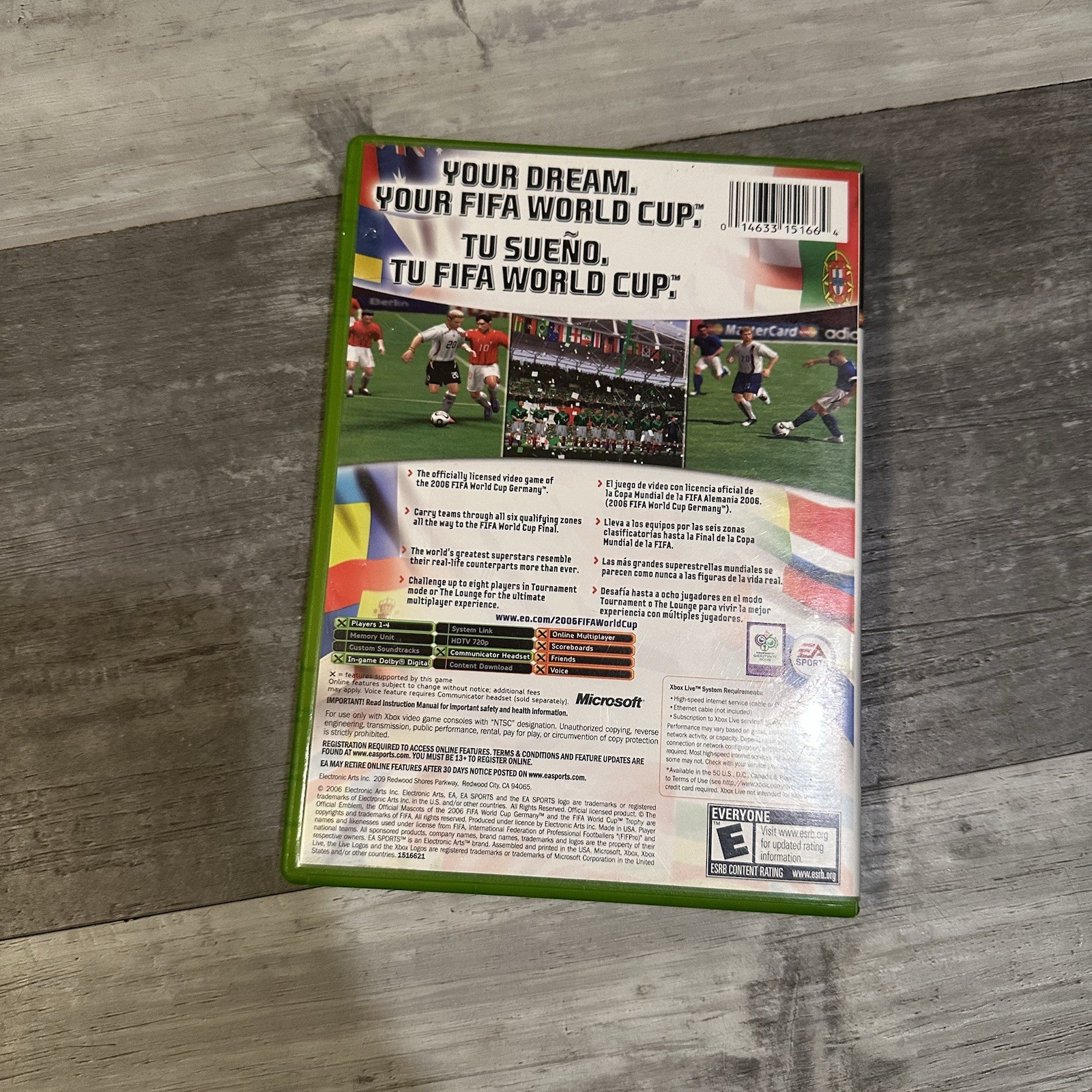 2006 FIFA World Cup Germany (Microsoft Original OG XBOX) Complete W/ Manual CIB