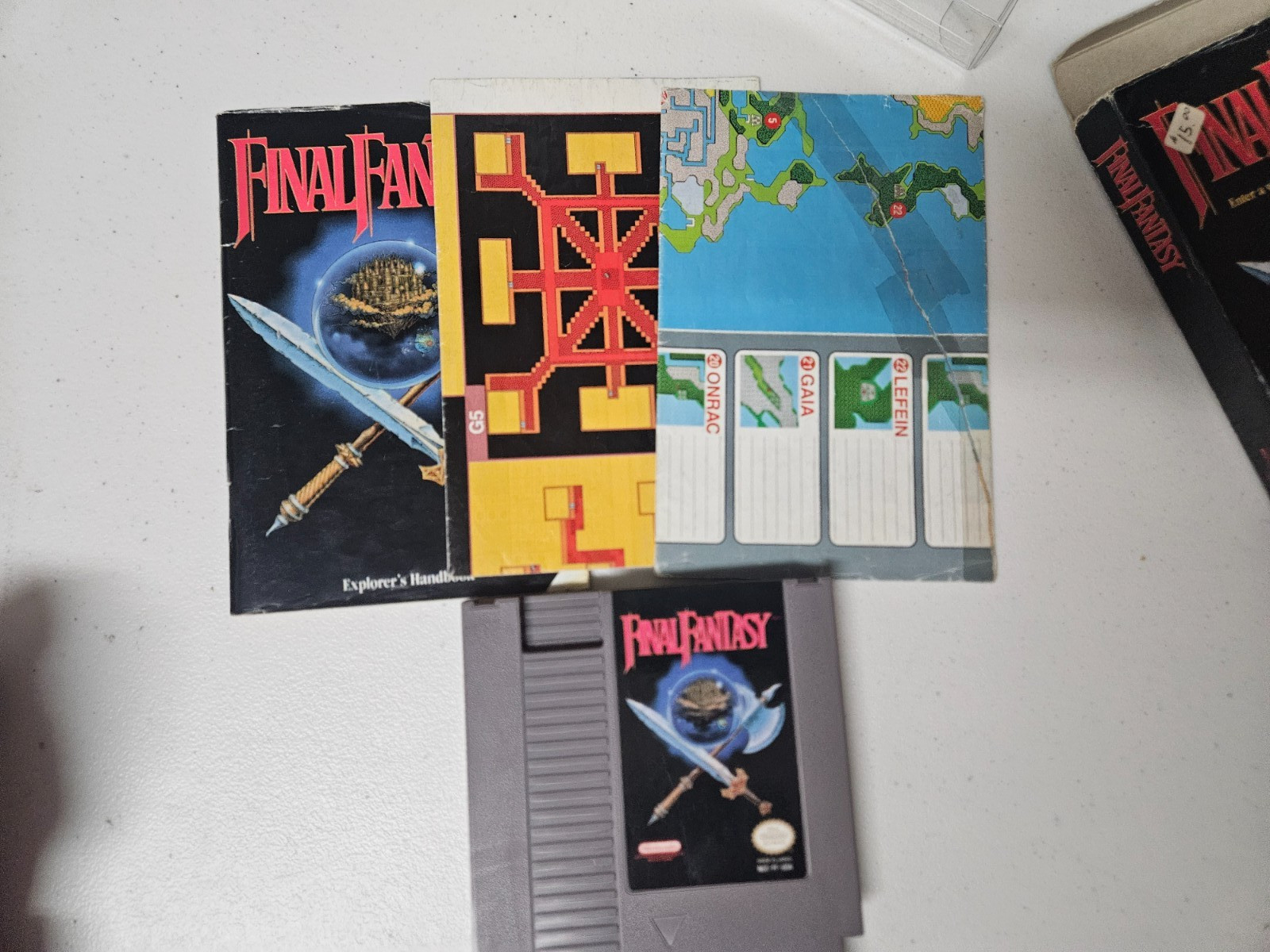 Final Fantasy (Nintendo NES, 1990) Complete In Box CIB Map And Manual Included