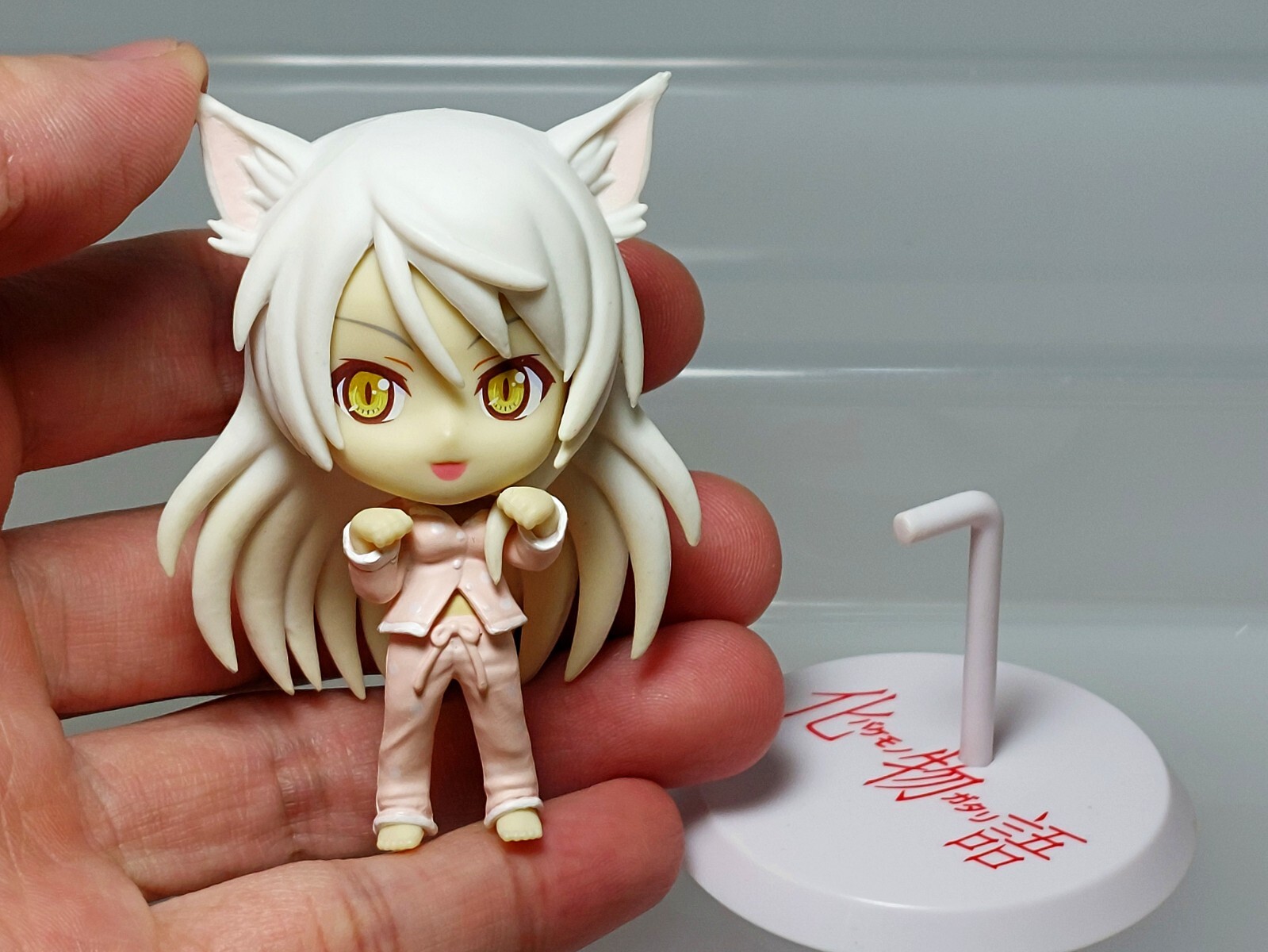 Bakemonogatari Chibi Kyun-Chara Black Hanekawa Figure Banpresto 2012 E06 2.6in