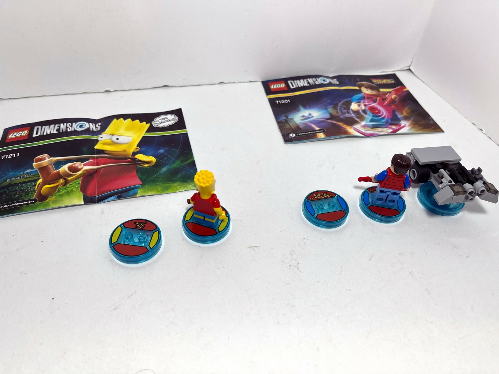 Lego Dimensions tag lot simpsons 71211 back to the future 71201 some glued