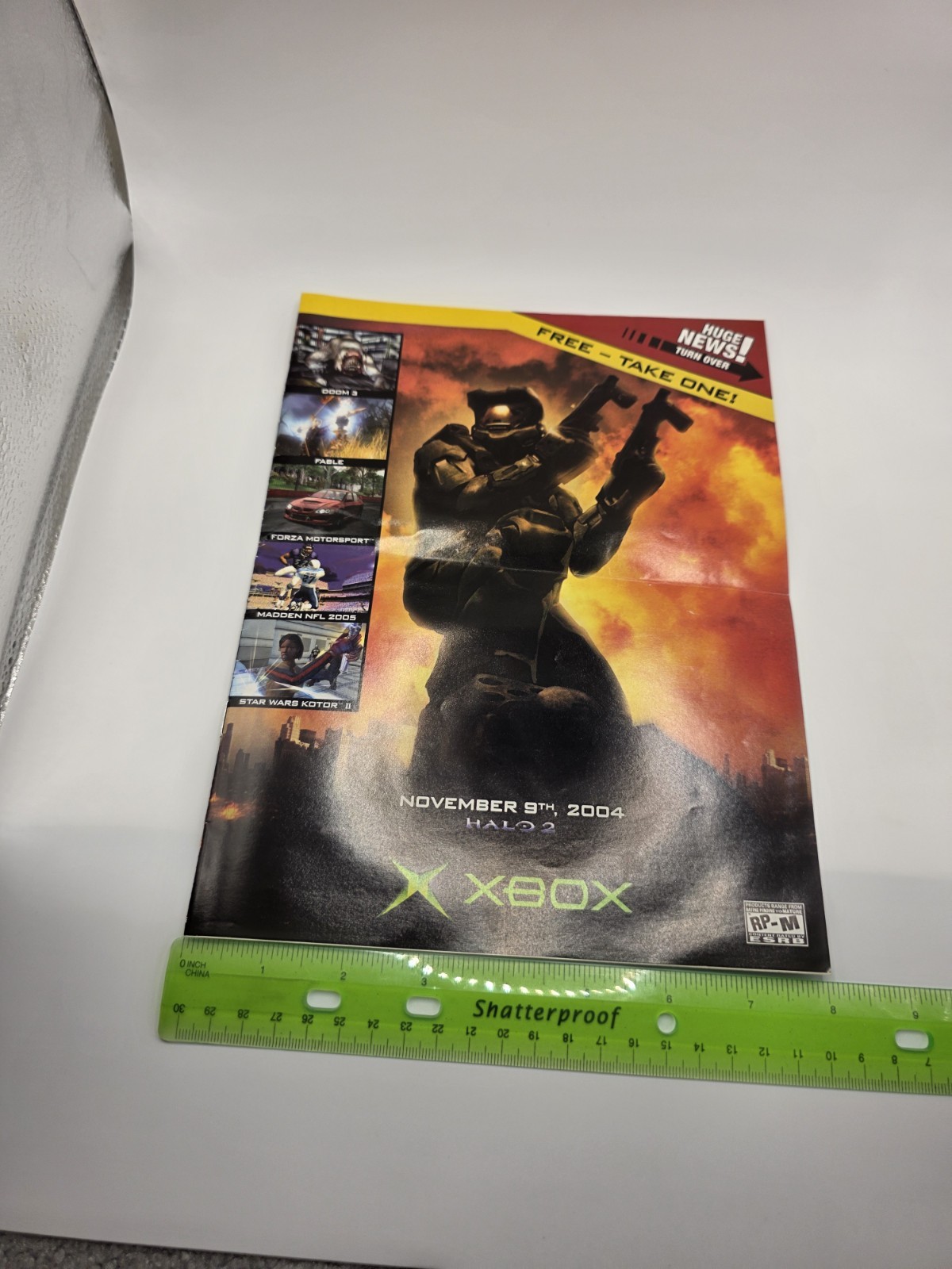 2004 Xbox Spring Guide Halo 2 Promo Brochure Booklet FREE Take One Rare 10.5×8
