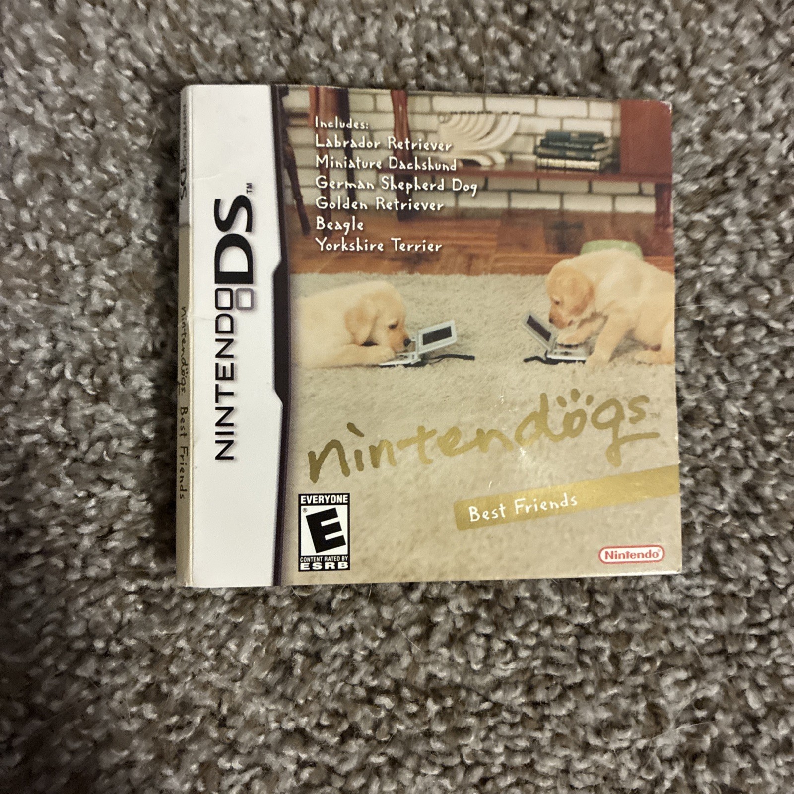 Nintendogs: Best Friends Game For the Nintendo DS Card Case Tested Working