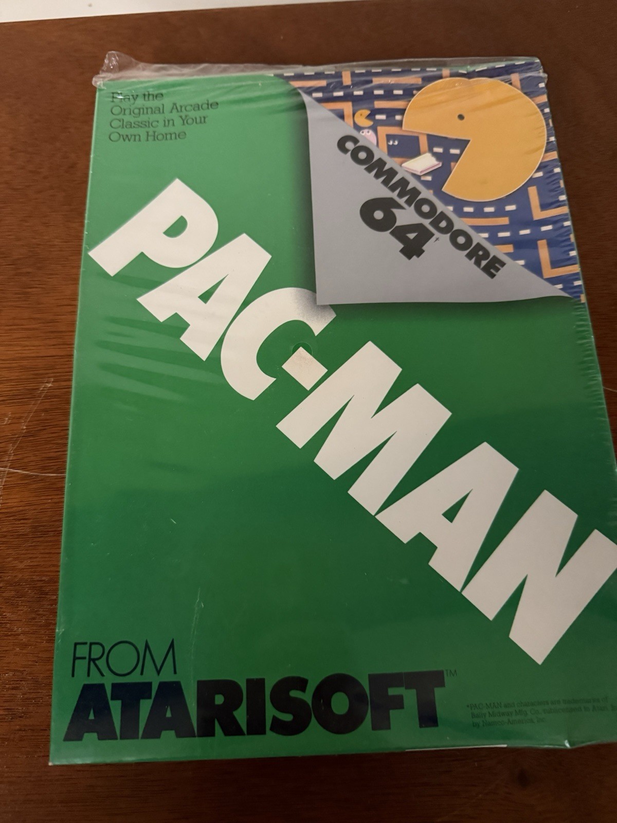 PAC-MAN ATARISOFT COMMODORE 64 CARTRIDGE 1983 GAME ORIGINAL BOX STILL SEALED