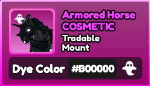 World Zero WZ – COSMETICS – #B00000 (GHOST) – MOUNTS