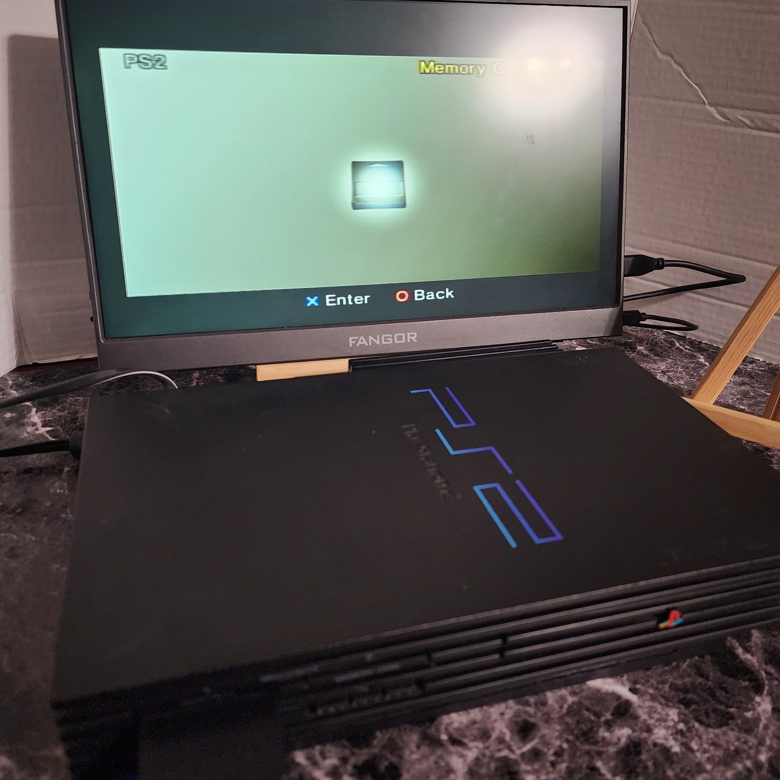Sony PlayStation 2 PS2 Fat SCPH-39001/N Network Adapter OKAMI + 10 Games