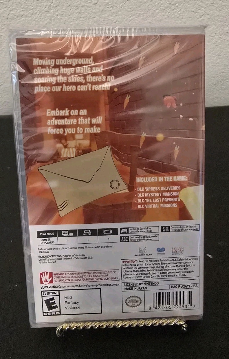Mail Mole Nintendo Switch Game New Sealed Complete CIB ESRB USA Version