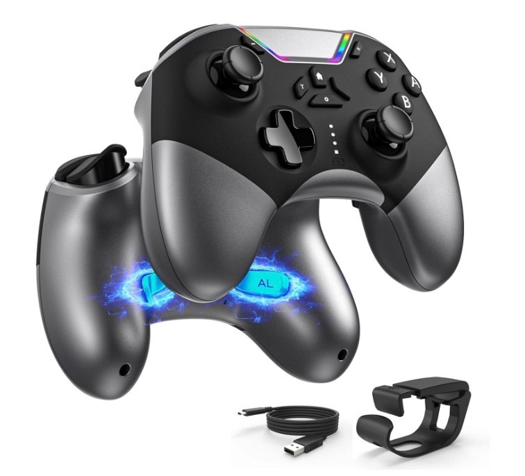 Bluetooth Controller for Switch/PC/iPhone/Android/Apple Arcade MFi Games/TV/Stea