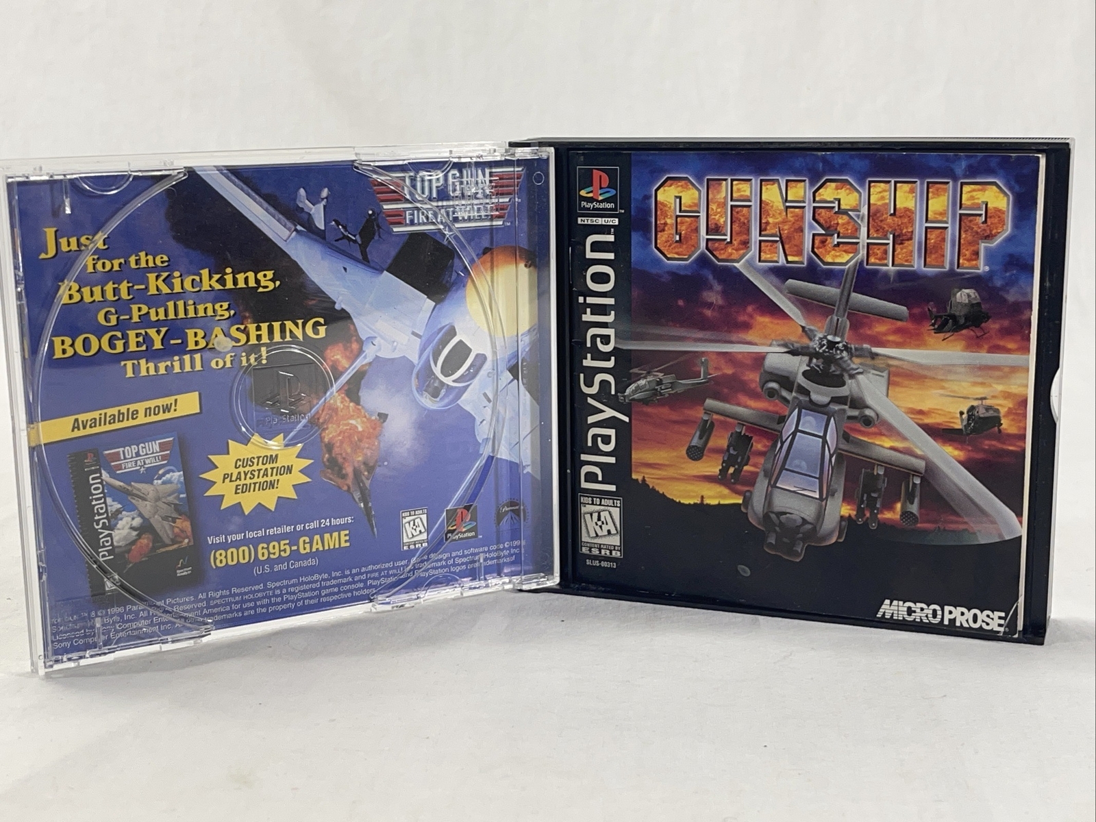 Gunship (Sony PlayStation 1, 1996) PS1 Complete W/ Manual Reg. Card