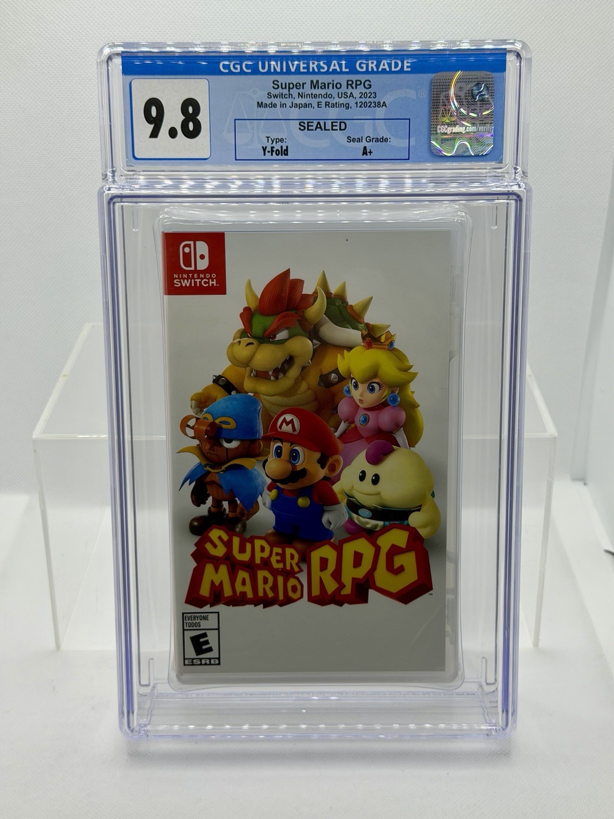 Super Mario RPG – Nintendo Switch – New/Sealed – Graded CGC 9.8 A+ Ships Fast!