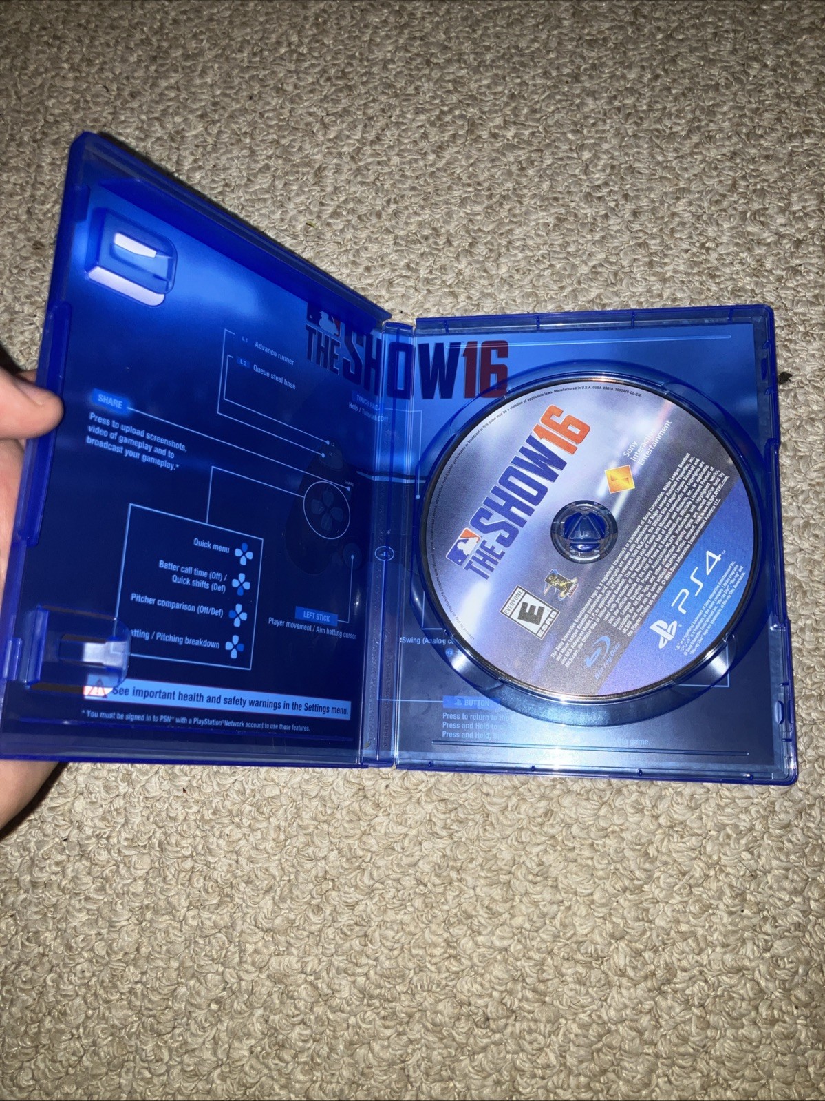 MLB the Show 16 Sony PlayStation 4 Baseball Video Game Game And Case