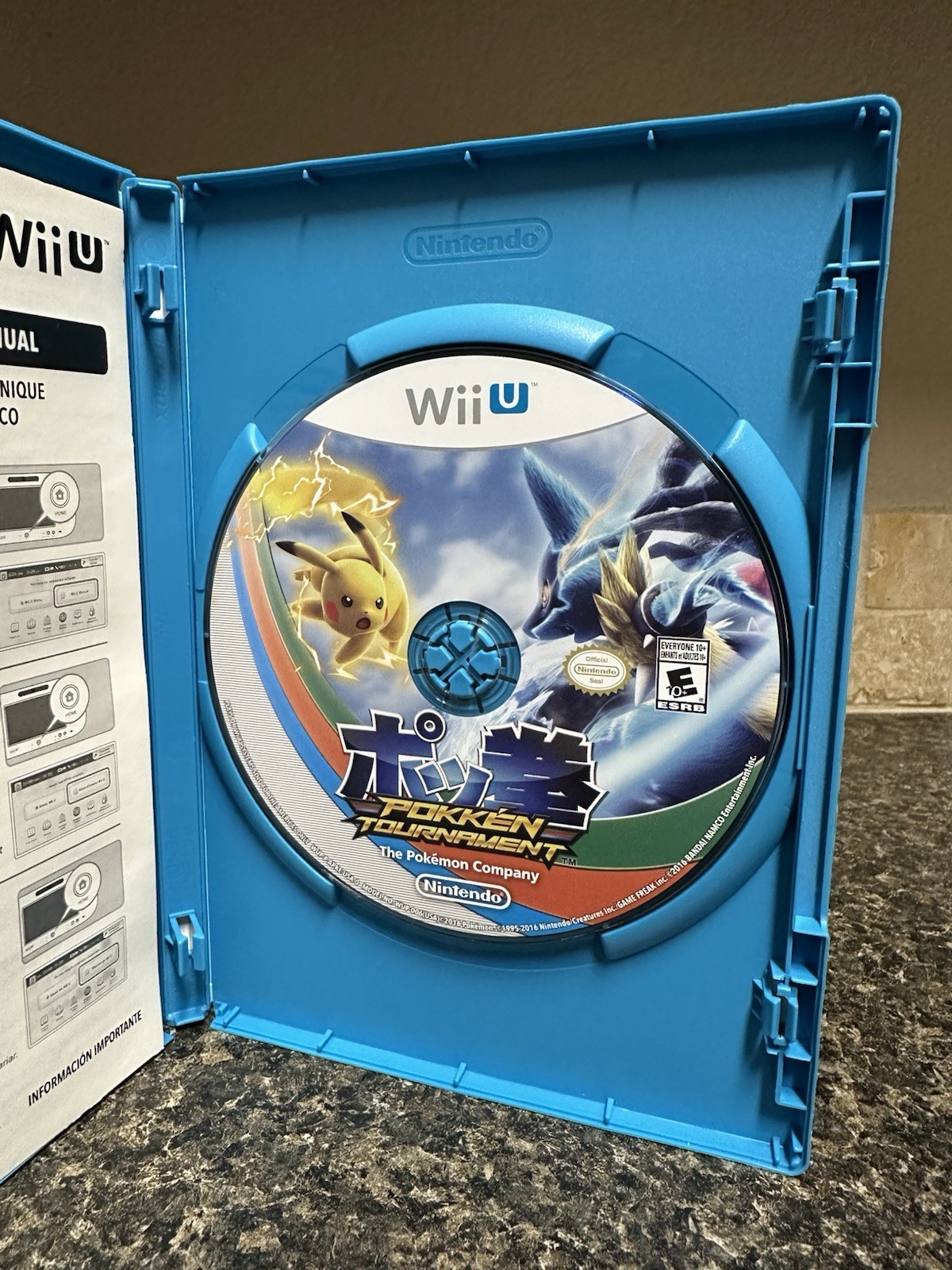 Pokkén Tournament Nintendo Wii U, 2016 Complete(CIG) W/manual/ Tested