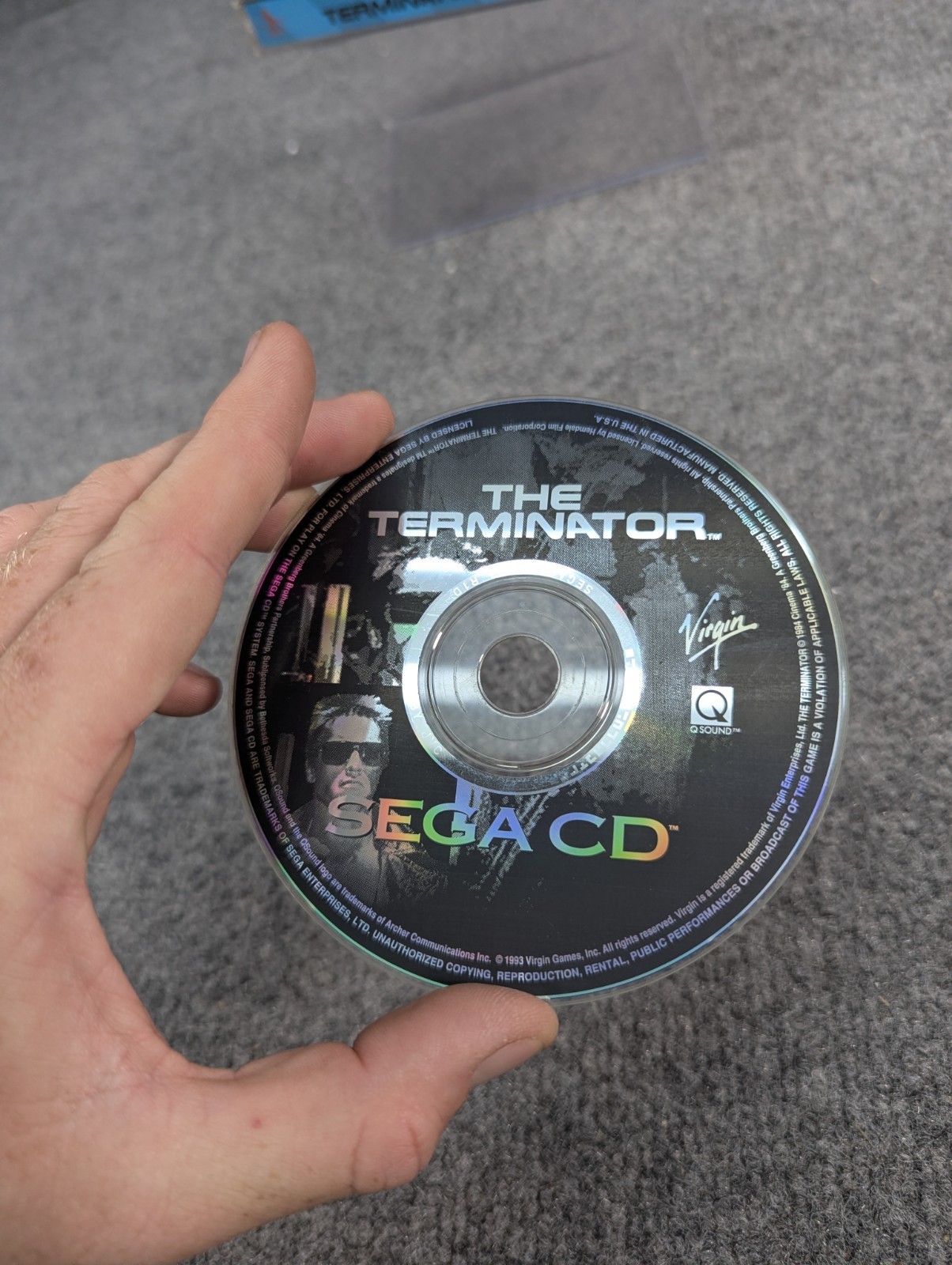 Terminator (Sega CD, 1993) cd game + Case
