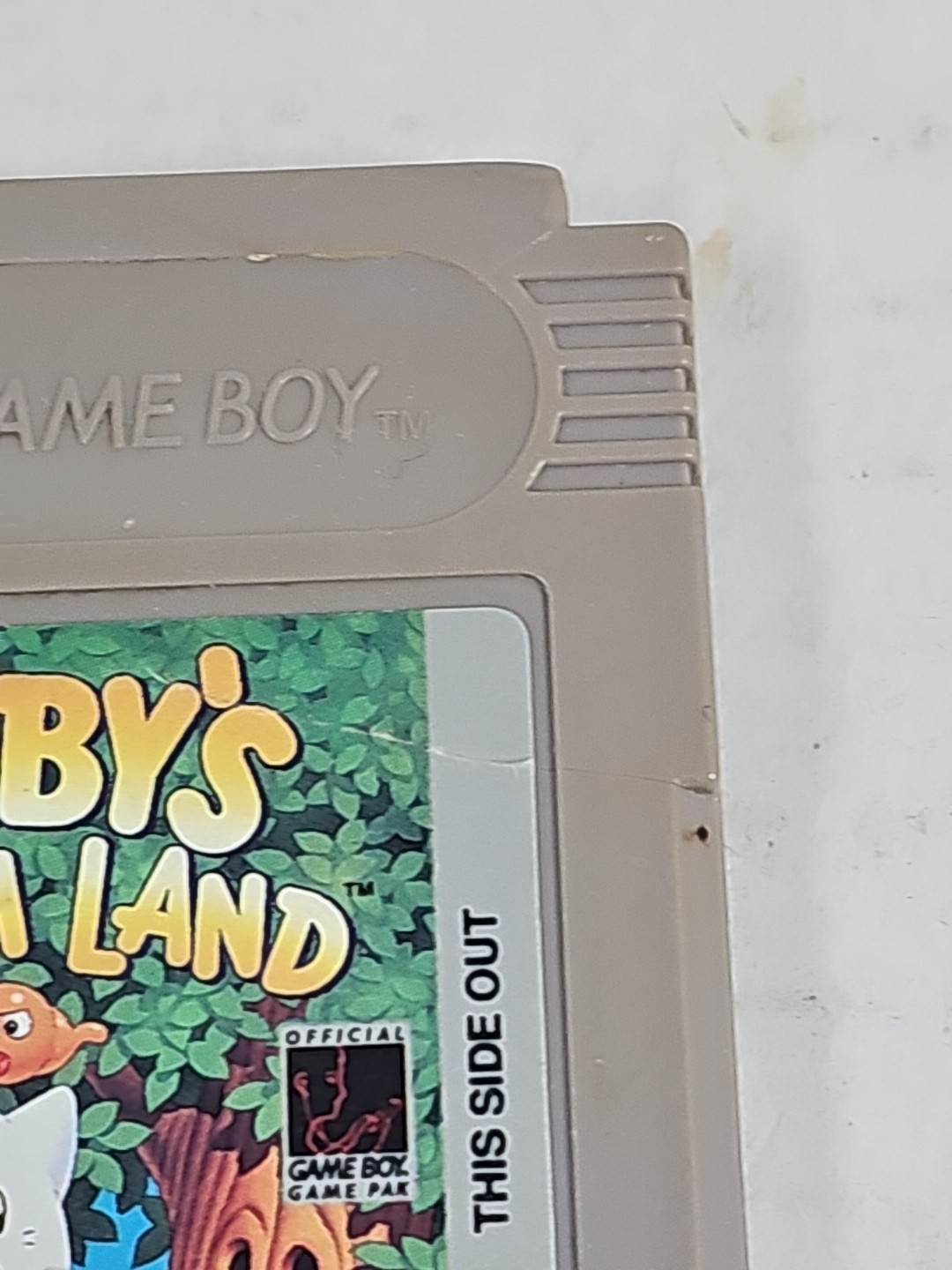 Kirby’s Dream Land (Nintendo Game Boy, 1992) Shell Cracks Tested Working