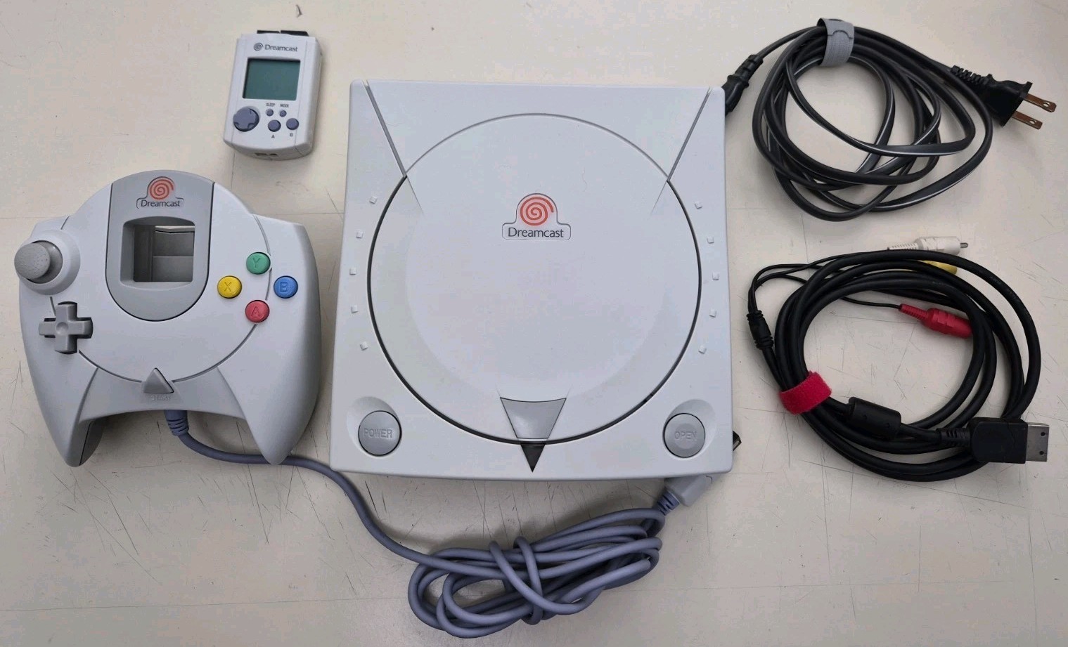 Sega Dreamcast – VA1 – OEM Box – OEM Controller – Cables – VMU – FULLY TESTED