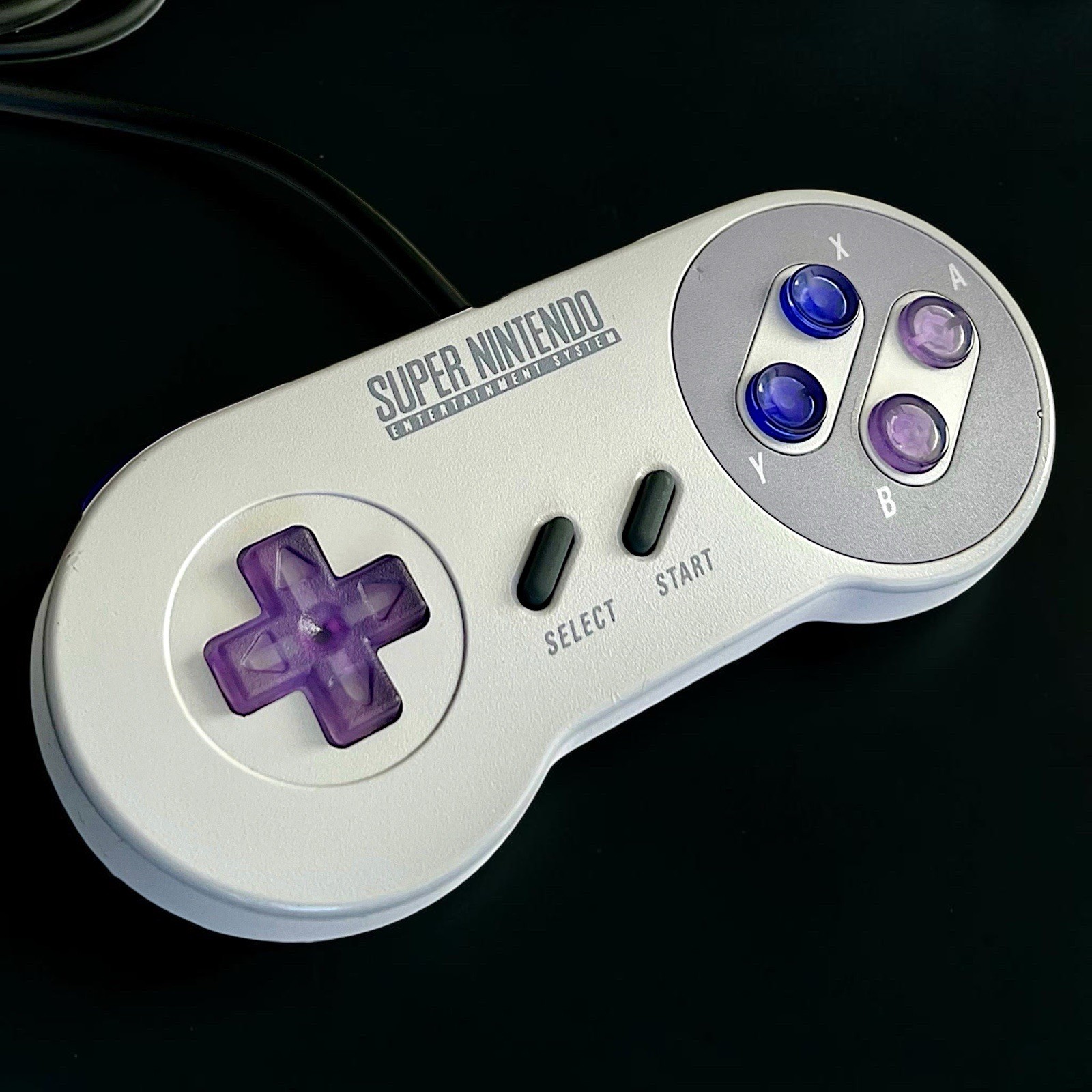 Super Nintendo Controller Clear Buttons NEW 6ft Cable Tested SNES SFC Custom OEM
