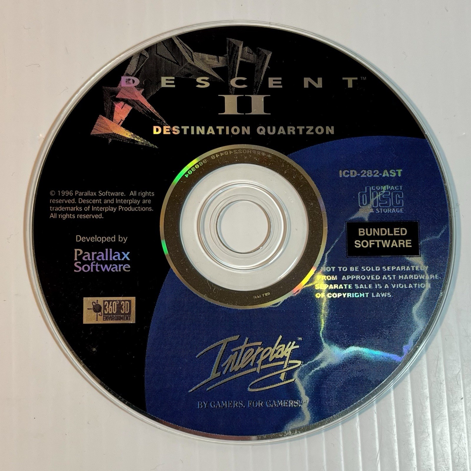 Descent 3 Sol Ascent & Descent 2 Destination Quartzon PC GAME CDs