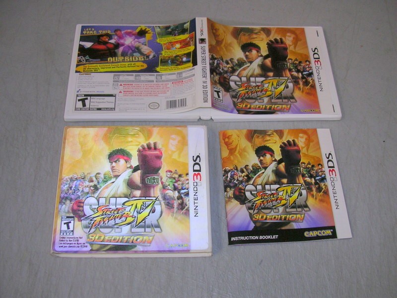 Super Street Fighter IV 3D Edition (Nintendo 3DS) Original Box & Manual, No Game