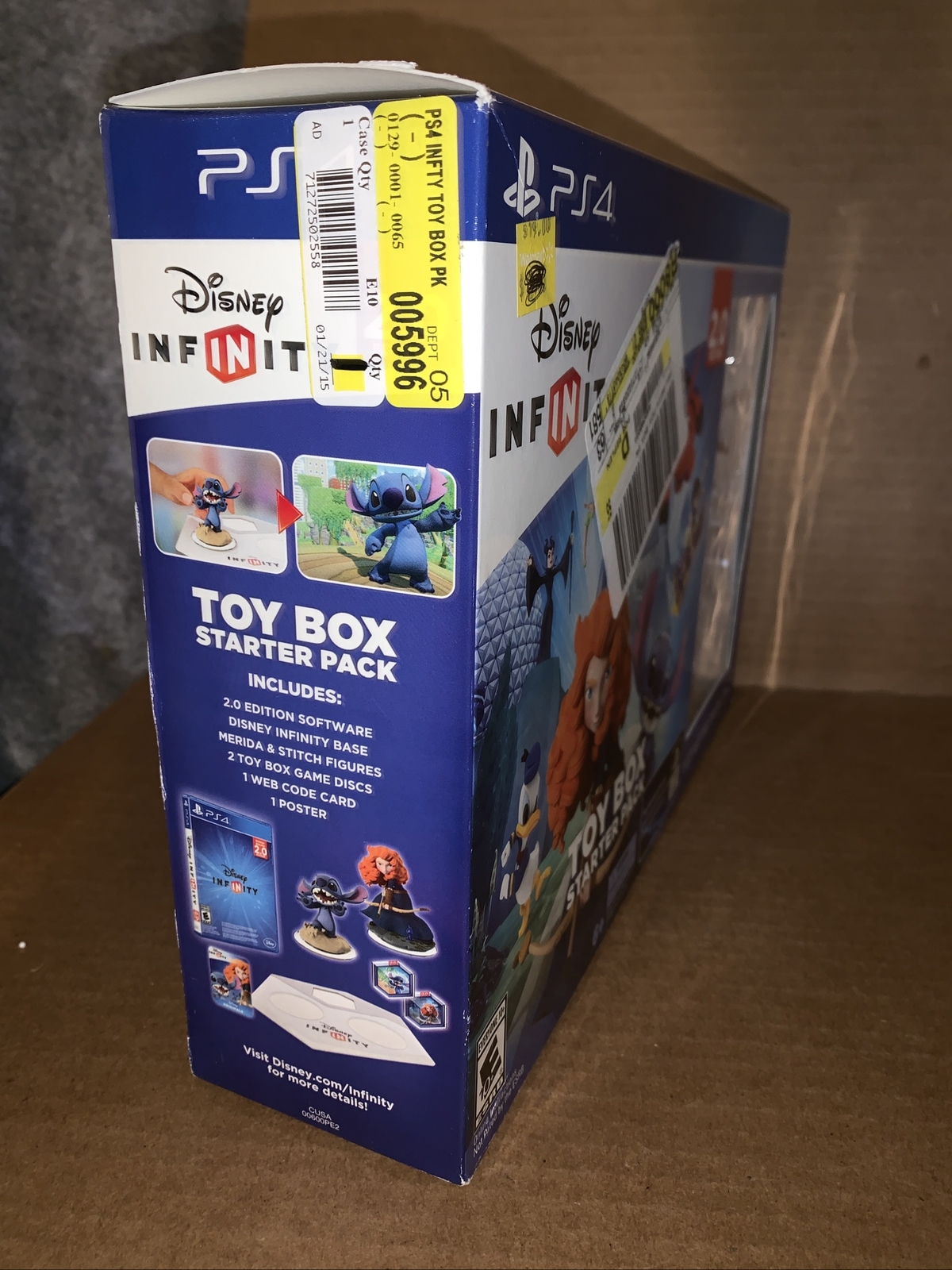 Disney Infinity PS4 2.0 Edition Toy Box Starter Pack Merida And Stitch
