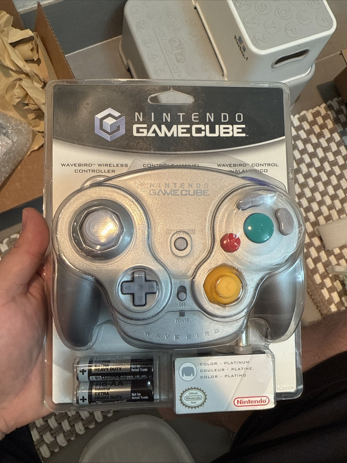 SEALED Nintendo Gamecube Wavebird Wireless Controller – Platinum